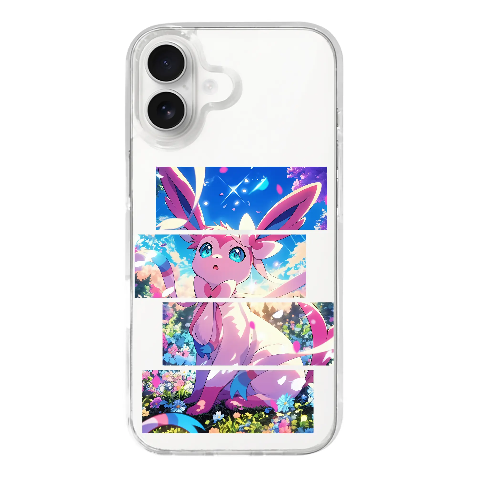 ポケモン グッズ,ニンフィア - iPhone 17シリーズ 透明スマホケース – 薄型・耐衝撃・精密フィット保護カバー